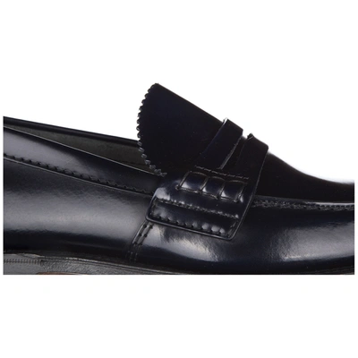 Shop Church's Men's Leather Loafers Moccasins  Tunbridge In Blue