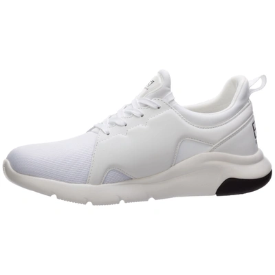 Shop Ea7 Men's Shoes Leather Trainers Sneakers In White