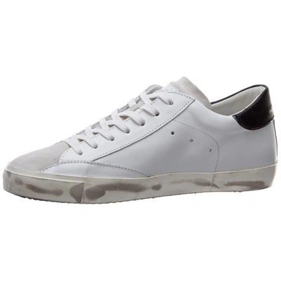 Shop Philippe Model Men's Shoes Leather Trainers Sneakers  Prsx In White