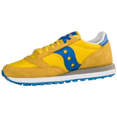 Shop Saucony Men's Shoes Suede Trainers Sneakers  Jazz In Yellow