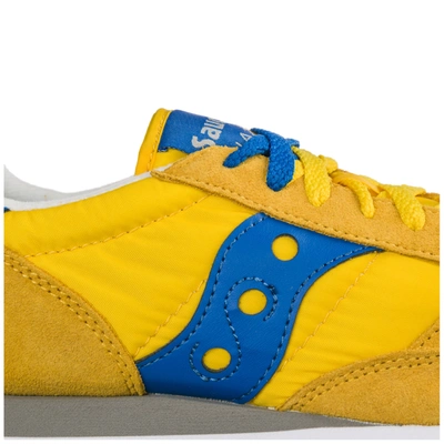 Shop Saucony Men's Shoes Suede Trainers Sneakers  Jazz In Yellow