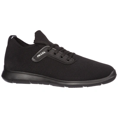 Shop Prada Men's Shoes Trainers Sneakers In Black