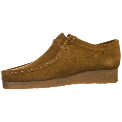 Shop Clarks Men's Suede Desert Boots Lace Up Ankle Boots Wallabee In Brown