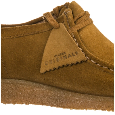 Shop Clarks Men's Suede Desert Boots Lace Up Ankle Boots Wallabee In Brown