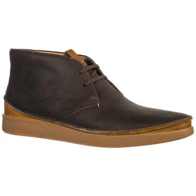 Shop Clarks Men's Suede Desert Boots Lace Up Ankle Boots Oakland In Brown