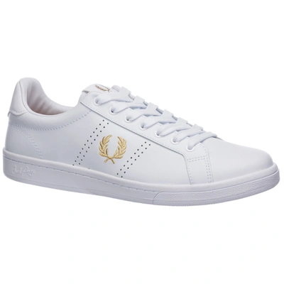 Shop Fred Perry Men's Shoes Leather Trainers Sneakers  B721 In White