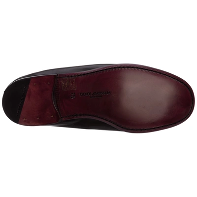 Shop Dolce & Gabbana Men's Leather Loafers Moccasins In Black