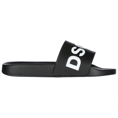 Dsquared2 Icon Pool Sliders In Black