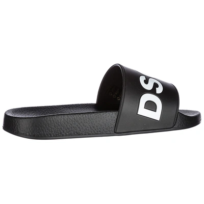 Dsquared2 Icon Pool Sliders In Black