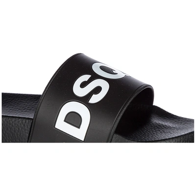Dsquared2 Icon Pool Sliders In Black
