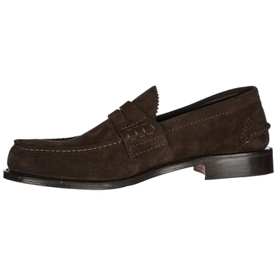 Shop Church's Men's Suede Loafers Moccasins  Pembrey In Brown