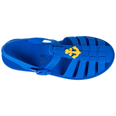 Shop Gucci Boys Sandals Child In Blue
