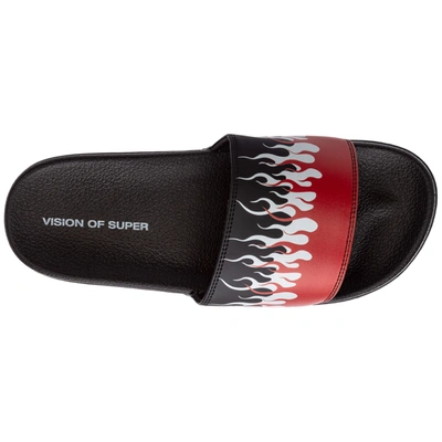 Shop Vision Of Super Men's Slippers Sandals Rubber In Black