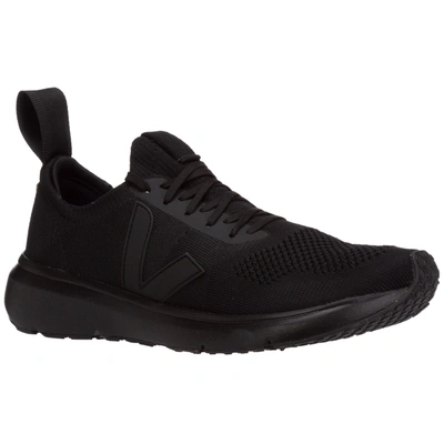 Shop Veja X Rick Owens Men's Shoes Nylon Trainers Sneakers V-knit In Black