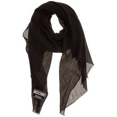 Shop Moschino Men's Scarf In Black