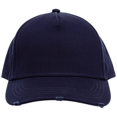 Shop Dsquared2 Adjustable Men's Cotton Hat Baseball Cap In Blue