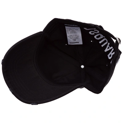 Shop Dsquared2 Adjustable Men's Cotton Hat Baseball Cap  Icon In Black