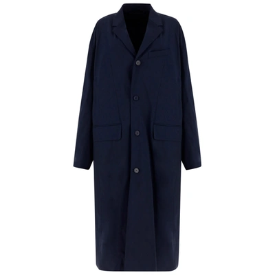 Shop Balenciaga Women's Coat In Blue