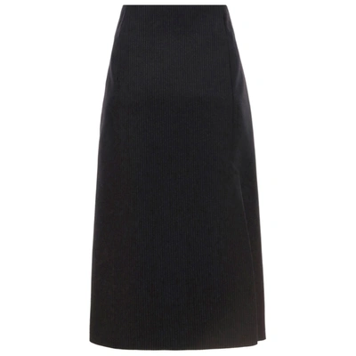 Shop Prada Women's Skirt Knee Length Midi In Black