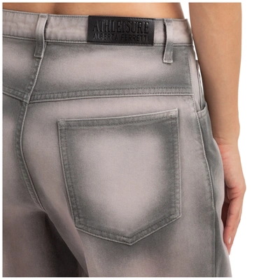 Shop Alberta Ferretti Women's Straight Fit Jeans   Athleisure In Grey