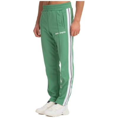 Shop Palm Angels Men's Sport Tracksuit Trousers In Green