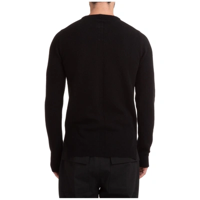 Shop Rick Owens Men's Crew Neck Neckline Jumper Sweater Pullover In Black