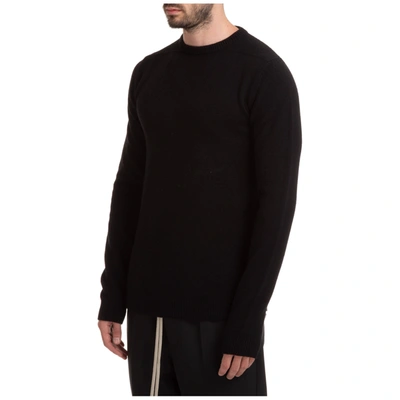 Shop Rick Owens Men's Crew Neck Neckline Jumper Sweater Pullover In Black