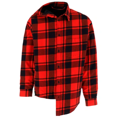 Shop Balenciaga Men's Long Sleeve Shirt Dress Shirt In Red