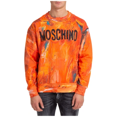 Shop Moschino Men's Sweatshirt Sweat In Orange