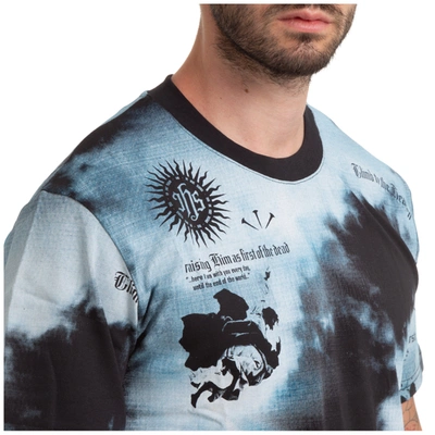 Shop Ihs Men's Short Sleeve T-shirt Crew Neckline Jumper In Light Blue