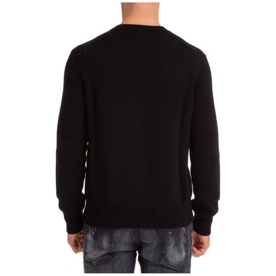 Shop Alexander Mcqueen Men's Crew Neck Neckline Jumper Sweater Pullover In Black