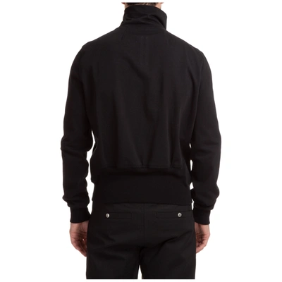 Shop Rick Owens Men's Sweatshirt With Zip Sweat In Black