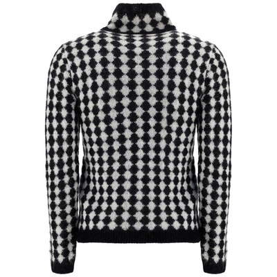 Shop Saint Laurent Men's Polo Neck Turtleneck Jumper Sweater In Black