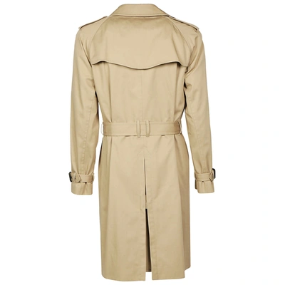 Shop Saint Laurent Men's Raincoat In Beige