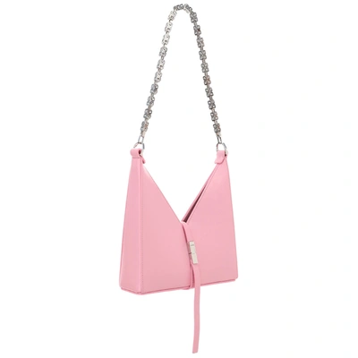 Shop Givenchy Women's Leather Cross-body Messenger Shoulder Bag Cut Out Bag In Pink