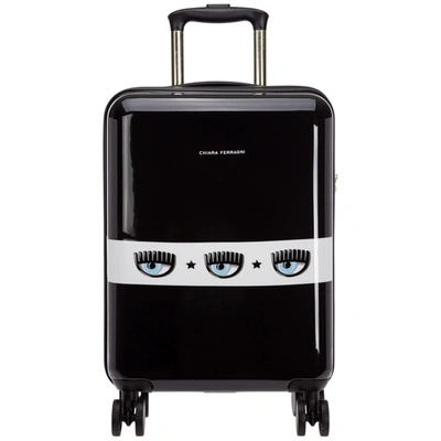 Shop Chiara Ferragni Women's Suitcase Trolley   Eyelike In Black