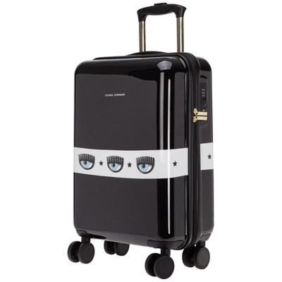 Shop Chiara Ferragni Women's Suitcase Trolley   Eyelike In Black