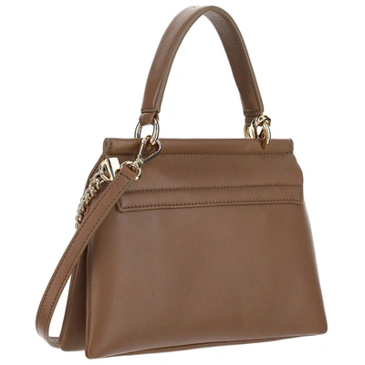 Shop Chloé Women's Leather Cross-body Messenger Shoulder Bag  Faye In Brown