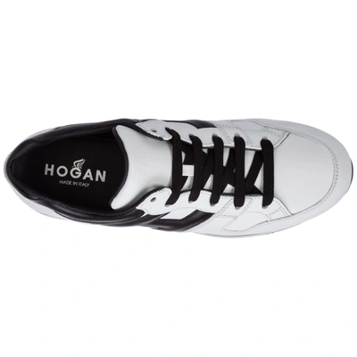 Shop Hogan Women's Shoes Leather Trainers Sneakers H222 In White