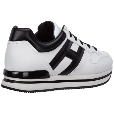 Shop Hogan Women's Shoes Leather Trainers Sneakers H222 In White