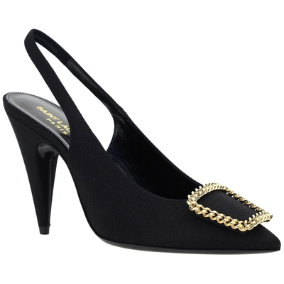 Shop Saint Laurent Women's Pumps Court Heel Shoes Slupice In Black