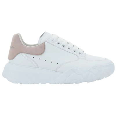 Shop Alexander Mcqueen Women's Shoes Leather Trainers Sneakers  Court In White