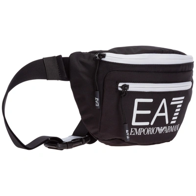 Shop Ea7 Men's Belt Bum Bag Hip Pouch In Black