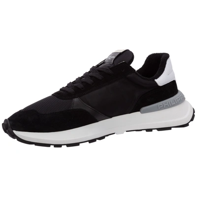 Shop Philippe Model Men's Shoes Trainers Sneakers   Antibes In Black