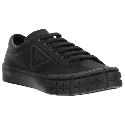 Shop Prada Men's Shoes Trainers Sneakers   Weel Cassetta In Black