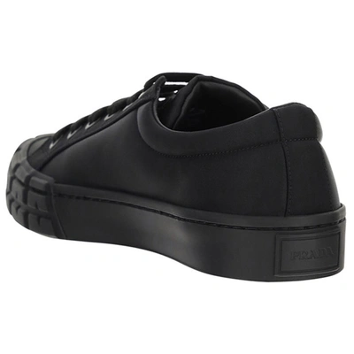 Shop Prada Men's Shoes Trainers Sneakers   Weel Cassetta In Black