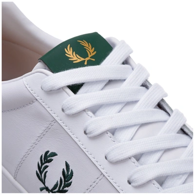 Shop Fred Perry Men's Shoes Leather Trainers Sneakers  Spencer In White