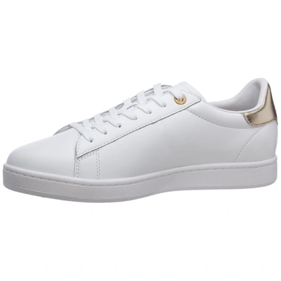 Shop Ea7 Men's Shoes Leather Trainers Sneakers In White