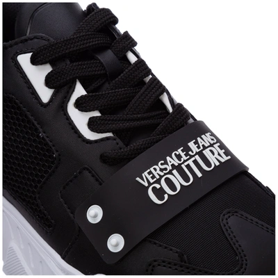 Shop Versace Jeans Couture Men's Shoes Trainers Sneakers In Black