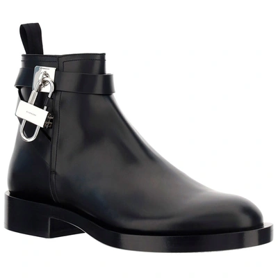 Shop Givenchy Men's Genuine Leather Ankle Boots In Black